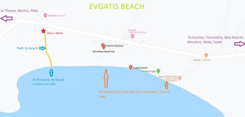 Evgatisbeach Loyskoy 2 Myrina Zewnętrze zdjęcie